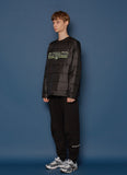 スローアシッド(SLOW ACID)Padding Sweatshirt (BLACK)