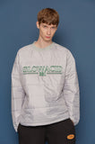 スローアシッド(SLOW ACID)Padding Sweatshirt (PALE GREY)