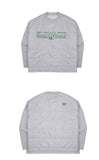 スローアシッド(SLOW ACID)Padding Sweatshirt (PALE GREY)