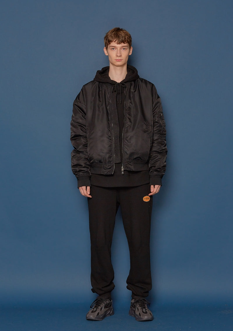 スローアシッド(SLOW ACID)19FW MA-1 Jumper (BLACK)