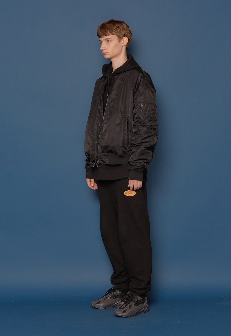 スローアシッド(SLOW ACID)19FW MA-1 Jumper (BLACK)