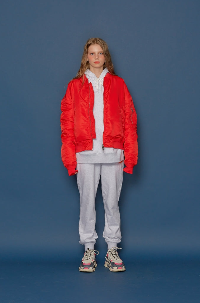 スローアシッド(SLOW ACID)19FW MA-1 Jumper (RED)