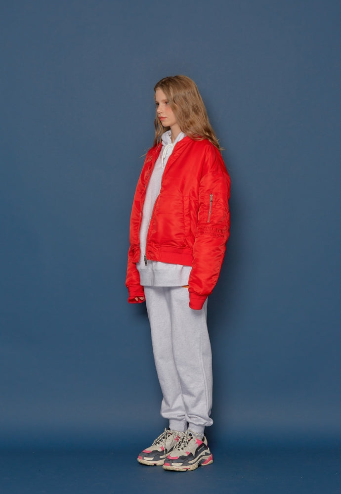 スローアシッド(SLOW ACID)19FW MA-1 Jumper (RED)