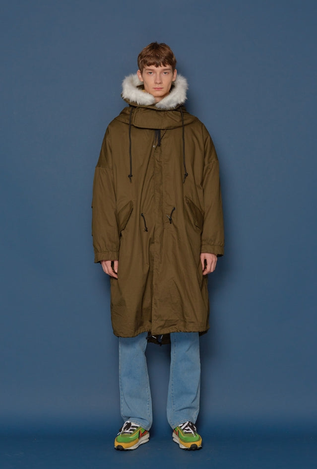 スローアシッド(SLOW ACID)19FW M-65 Fishtail Parka (KHAKI)