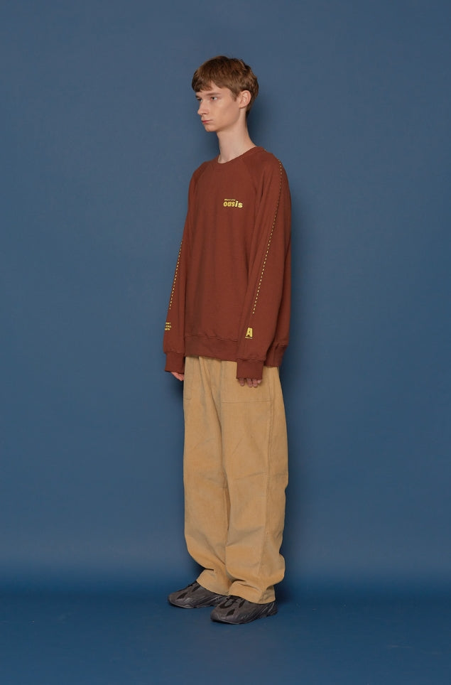 スローアシッド(SLOW ACID)Wide Corduroy Pants (BEIGE)