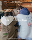 ダブルユーブイプロジェクト(WV PROJECT) AZIT OVERFIT CARDIGAN BROWN SYOT7300