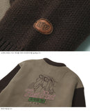 ダブルユーブイプロジェクト(WV PROJECT) AZIT OVERFIT CARDIGAN BROWN SYOT7300