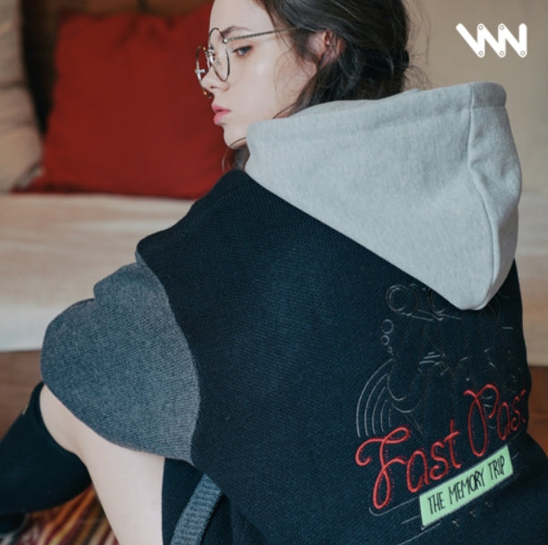 ダブルユーブイプロジェクト(WV PROJECT) AZIT OVERFIT CARDIGAN BLACK SYOT7300