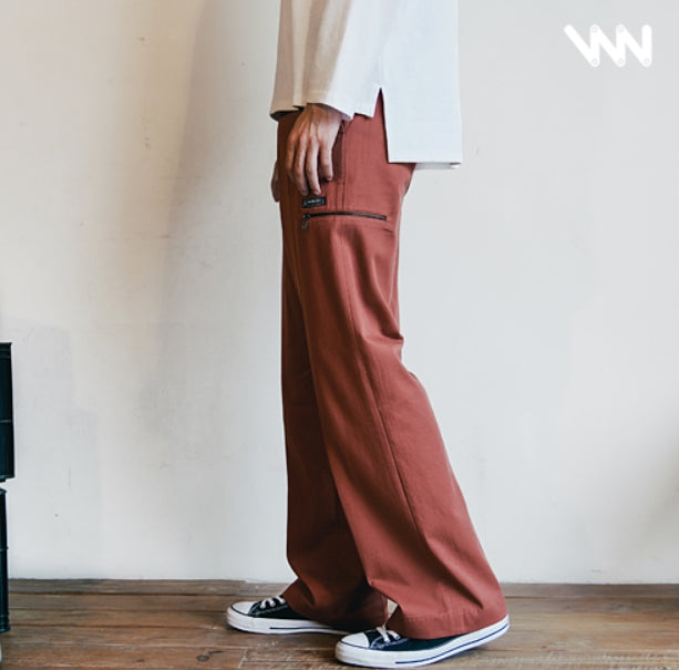 ダブルユーブイプロジェクト(WV PROJECT) PERRIS WIDE SLACKS REDBROWN CJLP7314