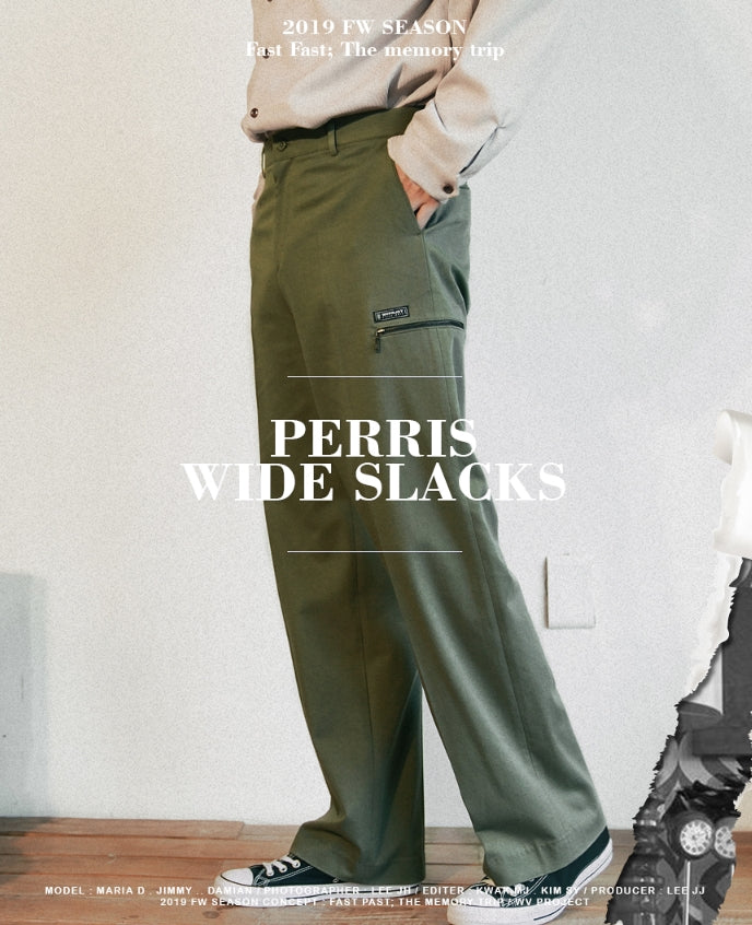 ダブルユーブイプロジェクト(WV PROJECT) PERRIS WIDE SLACKS KHAKI CJLP7314
