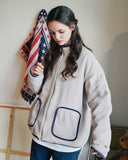 ダブルユーブイプロジェクト(WV PROJECT) DILL LINE REVERSIBLE FLEECE ZIPUP BEIGE MJOT7296