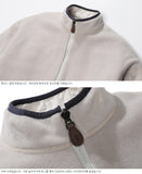 ダブルユーブイプロジェクト(WV PROJECT) DILL LINE REVERSIBLE FLEECE ZIPUP BEIGE MJOT7296