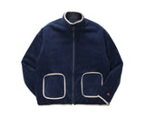 ダブルユーブイプロジェクト(WV PROJECT) DILL LINE REVERSIBLE FLEECE ZIPUP NAVY MJOT7296