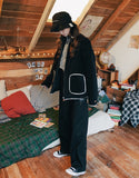 ダブルユーブイプロジェクト(WV PROJECT) DILL LINE REVERSIBLE FLEECE ZIPUP BLACK MJOT7296