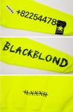 ブラックブロンド(BLACKBLOND)BBD Graffiti Number Hoodie (Neon)