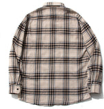 セイントペイン(SAINTPAIN)SP FLANNEL CHECK SHIRTS-BEIGE