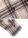 セイントペイン(SAINTPAIN)SP FLANNEL CHECK SHIRTS-BEIGE