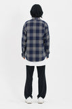 セイントペイン(SAINTPAIN)SP FLANNEL CHECK SHIRTS-NAVY