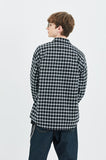 セイントペイン(SAINTPAIN)SP MINIMAL CHECK SHIRTS-BLACK