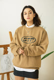 セイントペイン(SAINTPAIN) SP ELLIPSE LOGO CREW NECK-BROWN