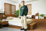 セイントペイン(SAINTPAIN)SP ELLIPSE LOGO CREW NECK-GREEN