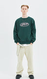 セイントペイン(SAINTPAIN)SP ELLIPSE LOGO CREW NECK-GREEN