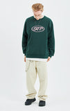 セイントペイン(SAINTPAIN)SP ELLIPSE LOGO CREW NECK-GREEN