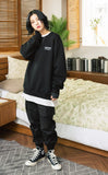 セイントペイン(SAINTPAIN)SP VARIATION LOGO CREW NECK-BLACK