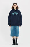 セイントペイン(SAINTPAIN) SP ELLIPSE LOGO HOOD-NAVY