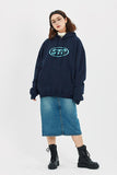 セイントペイン(SAINTPAIN) SP ELLIPSE LOGO HOOD-NAVY