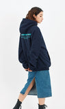 セイントペイン(SAINTPAIN) SP ELLIPSE LOGO HOOD-NAVY