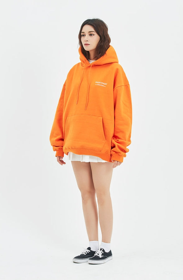 セイントペイン(SAINTPAIN) SP VARIATION LOGO HOOD-ORANGE