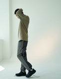 オベルー(OVERR) 19FW COLOR BLOCKED GRAY JOGGER PANTS