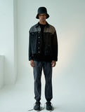 オベルー(OVERR)  19FW COLOR BLOCKED CHARCOAL JOGGER PANTS