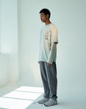 オベルー(OVERR) 19FW MANUAL PRINTING MINT TEE