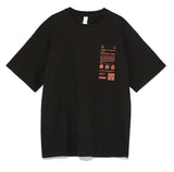 オベルー(OVERR) 19FW MANUAL PRINTING BLACK TEE