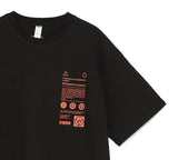 オベルー(OVERR) 19FW MANUAL PRINTING BLACK TEE