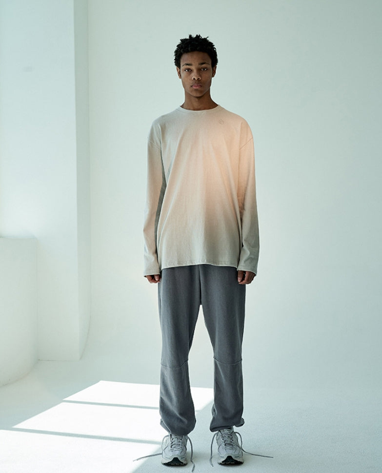 オベルー(OVERR)19FW OVR LOGO IVORY L/S TEE