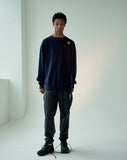 オベルー(OVERR)19FW OVR WAPPEN NAVY SWEATSHIRTS