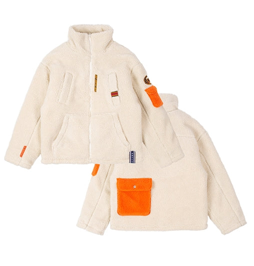 ロマンティッククラウン(ROMANTIC CROWN) POLAR BEAR FLEECE JUMPER_OATMEAL