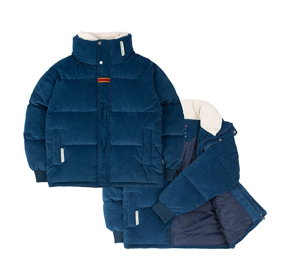 ロマンティッククラウン(ROMANTIC CROWN) INUIT CORDUROY DOWN PARKA_BLUE