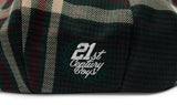 ロマンティッククラウン(ROMANTIC CROWN) OLD CHECK NEWSBOY CAP_GREEN