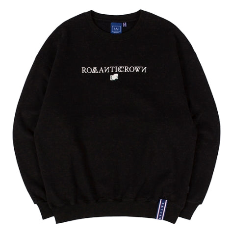 ロマンティッククラウン(ROMANTIC CROWN)RMTCRW LOGO SWEATSHIRT_BLACK