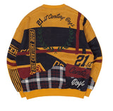 ロマンティッククラウン(ROMANTIC CROWN)21C BOYS JACQUARD CREW NECK_YELLOW