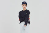 ロマンティッククラウン(ROMANTIC CROWN)21C BOYS JACQUARD CREW NECK_NAVY