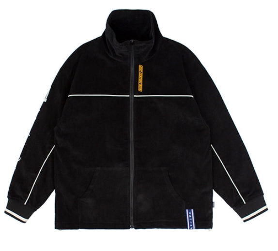 ロマンティッククラウン(ROMANTIC CROWN) CORDUROY PIPING JACKET_BLACK