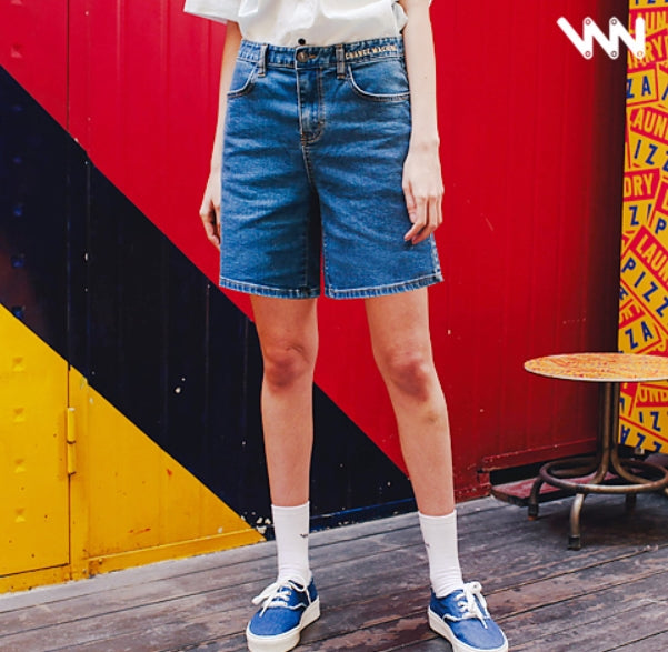 ダブルユーブイプロジェクト(WV PROJECT)SOMEONE DENIM SHORT PANTS SYSP7265(BLUE）