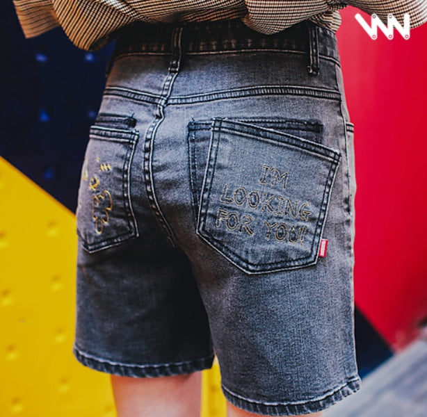 ダブルユーブイプロジェクト(WV PROJECT)SOMEONE DENIM SHORT PANTS SYSP7265(DARKGRAY)