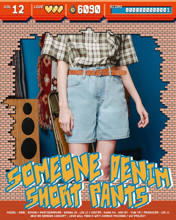 ダブルユーブイプロジェクト(WV PROJECT)SOMEONE DENIM SHORT PANTS SYSP7265(ICE BLUE)