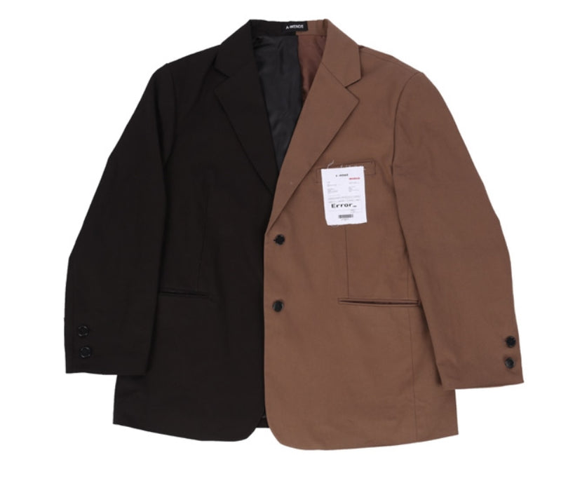 オウェンド(A-WENDE) 90s over Suit jacket / black & brown